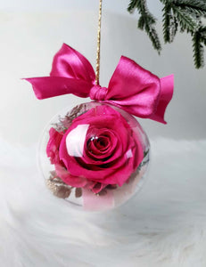 Glob cu Trandafir Criogenat Fuchsia